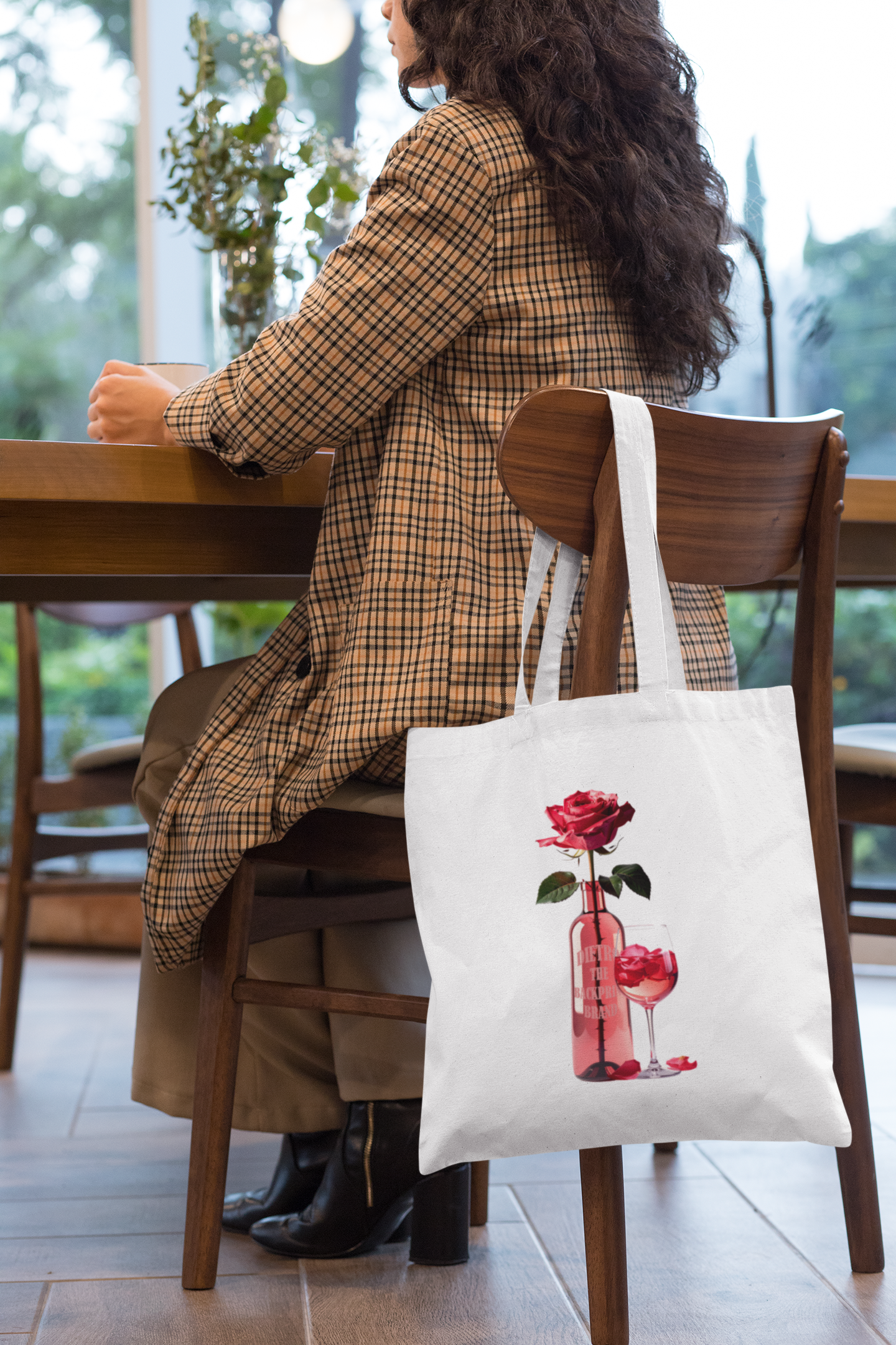 Rose in Rosé - Tote Bag with Print